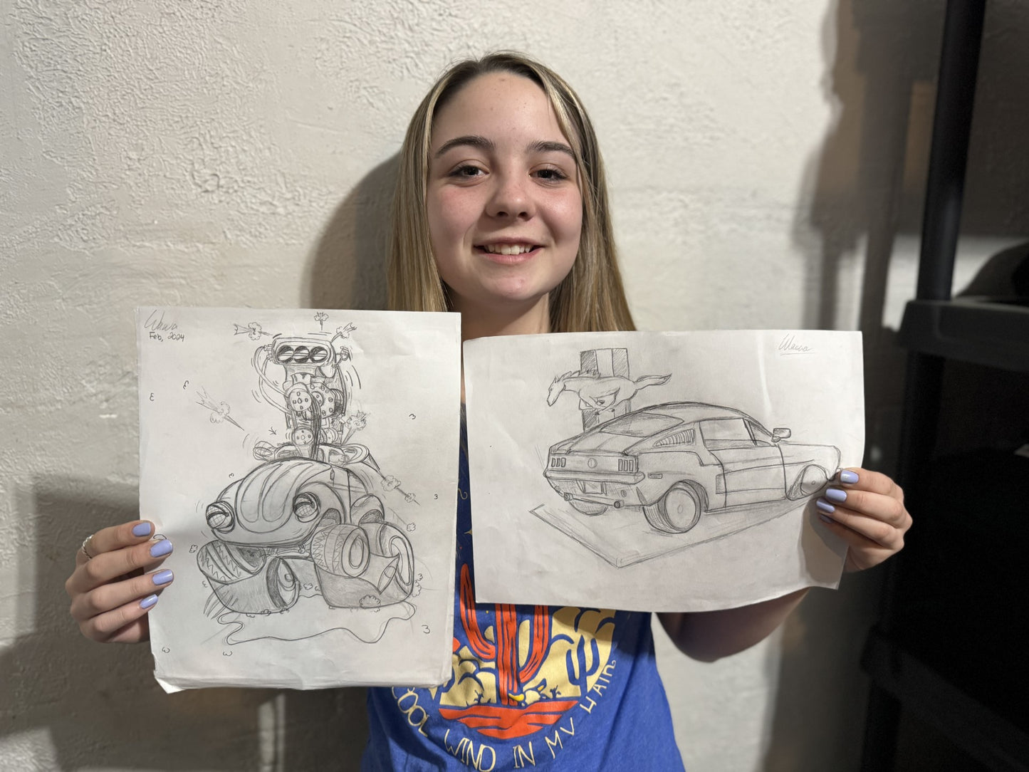 Wawa Original Pencil Drawing