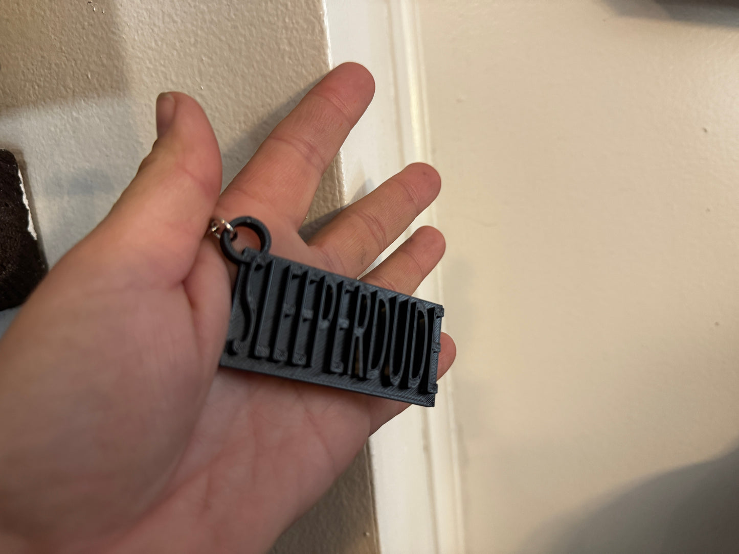 Ralphie's 3D Printed Better than ever  BLACK SLEEPERDUDE keychain